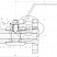 Кран шаровой разборный трехсоставной фланцевый Dn15 Pn16, Ст.20, 11с45п