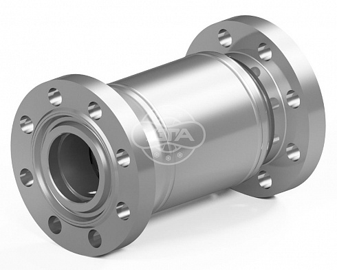 Клапан обратный поворотный фланцевый Dn100 Pn16 12Х18Н9Т