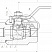 Кран шаровой разборный двухсоставной муфтовый Dn10 Pn25 12Х18Н10Т 11нж45п